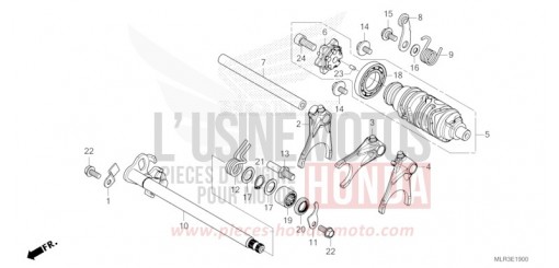 BARILLET DE SELECTION CBR500RAR de 2024